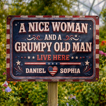 Load image into Gallery viewer, Personalized Metal Sign Custom Name Gift for Couples Home Decor