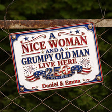 Load image into Gallery viewer, Personalized Metal Wall Sign Unique Couple Gift for Home