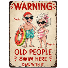 Load image into Gallery viewer, Personalized Metal Sign Custom Name Funny Couple Gift