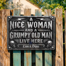 Load image into Gallery viewer, Personalized Metal Sign Custom Name Gift for Couples Home Decor
