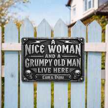 Load image into Gallery viewer, Personalized Metal Sign Custom Name Gift for Couples Home Decor
