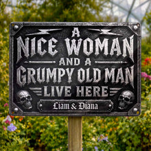 Load image into Gallery viewer, Personalized Metal Sign Custom Name Gift for Couples Home Decor