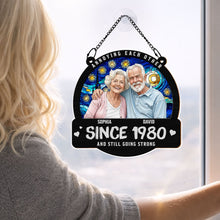 Load image into Gallery viewer, Personalized Couple Suncatcher Custom Name Gift for Anniversary