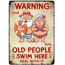 Load image into Gallery viewer, Funny Personalized Metal Sign Custom Name Gift for Couples