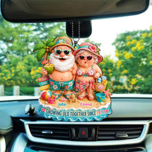 Load image into Gallery viewer, Personalized Couples Wood Ornament Custom Name Gift for Anniversary