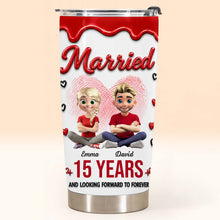Load image into Gallery viewer, Personalized 20oz Stainless Steel Tumbler Custom Couple Gift