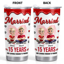 Load image into Gallery viewer, Personalized 20oz Stainless Steel Tumbler Custom Couple Gift