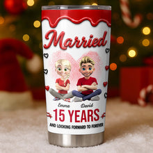 Load image into Gallery viewer, Personalized 20oz Stainless Steel Tumbler Custom Couple Gift