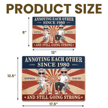 Load image into Gallery viewer, Personalized Metal Sign Custom Couple Art Anniversary Gift