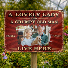 Load image into Gallery viewer, Personalized Metal Sign Custom Name Dog Lovers Gift for Couples