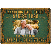 Load image into Gallery viewer, Personalized Metal Sign Custom Couple Photo Special Year Gift