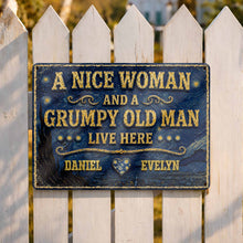 Load image into Gallery viewer, Personalized Metal Sign Custom Name Heart Gift for Couples