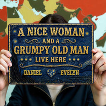 Load image into Gallery viewer, Personalized Metal Sign Custom Name Heart Gift for Couples