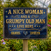 Load image into Gallery viewer, Personalized Metal Sign Custom Name Heart Gift for Couples