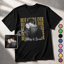 Load image into Gallery viewer, Personalized Couple Photo Upload Shirt Custom Names Gift
