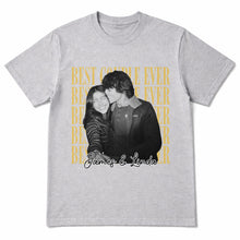 Load image into Gallery viewer, Personalized Couple Photo T-shirt & Hoodie Custom Name Gift