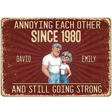 Load image into Gallery viewer, Personalized Metal Sign Custom Couple Art for Anniversary Gift