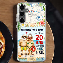Load image into Gallery viewer, Personalized Clear Phone Case Custom Name Gift for Couple