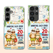 Load image into Gallery viewer, Personalized Clear Phone Case Custom Name Gift for Couple