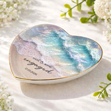 Load image into Gallery viewer, Personalized Heart Jewelry Dish Custom Names Gift for Couples