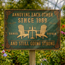 Load image into Gallery viewer, Personalized Metal Sign Custom Name Couple Gift for Home