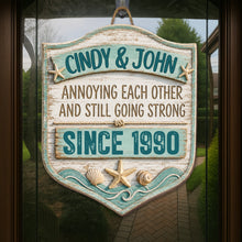 Load image into Gallery viewer, Personalized 3D Wood Sign Custom Couple Name Gift for Anniversary