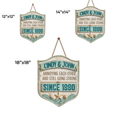 Load image into Gallery viewer, Personalized 3D Wood Sign Custom Couple Name Gift for Anniversary