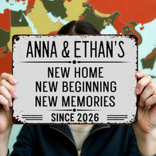Load image into Gallery viewer, Personalized Metal Sign Custom Name Wall Decor Home Gift
