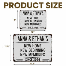 Load image into Gallery viewer, Personalized Metal Sign Custom Name Wall Decor Home Gift