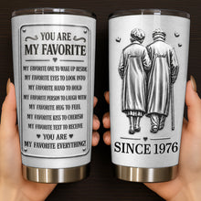 Load image into Gallery viewer, Personalized Couple Tumbler Custom Artwork 20oz Gift