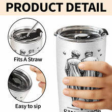 Load image into Gallery viewer, Personalized Couple Tumbler Custom Artwork 20oz Gift