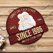 Load image into Gallery viewer, Custom Shaped Metal Sign Personalized Couple Gift Decor