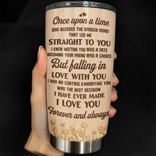 Load image into Gallery viewer, Personalized Stainless Steel Tumbler Custom Heart Design Gift for Couples