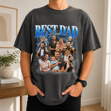 Load image into Gallery viewer, Personalized Vintage Photo Best Dad Ever Comfort Shirt Gift for Father's Day