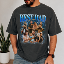Load image into Gallery viewer, Personalized Vintage Photo Best Dad Ever Comfort Shirt Gift for Father's Day
