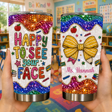 Load image into Gallery viewer, Personalized Stainless Steel Tumbler Custom Teacher Gift 20oz 30oz
