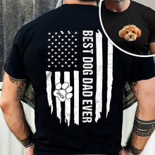 Load image into Gallery viewer, Personalized Dog Dad T-Shirt Custom Photo Gift for Father