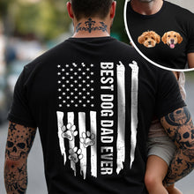 Load image into Gallery viewer, Personalized Dog Dad T-Shirt Custom Photo Gift for Father