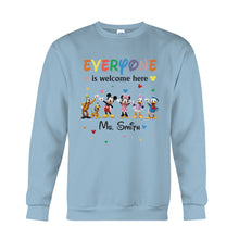 Load image into Gallery viewer, Personalized 'Everyone Is Welcome Here' T-shirt & Hoodie for Kids