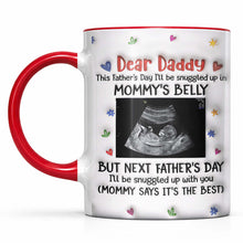 Load image into Gallery viewer, Personalized Accent Mug Custom Ultrasound Photo Gift for Dad