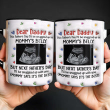 Load image into Gallery viewer, Personalized Accent Mug Custom Ultrasound Photo Gift for Dad