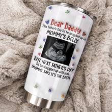 Load image into Gallery viewer, Personalized Stainless Steel Tumbler for Dad Ultrasound Photo Gift