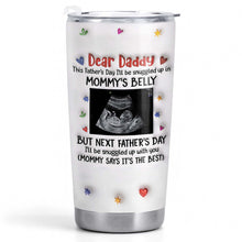 Load image into Gallery viewer, Personalized Stainless Steel Tumbler for Dad Ultrasound Photo Gift