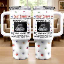 Load image into Gallery viewer, Personalized 40oz Tumbler for Dad with Ultrasound Design Gift