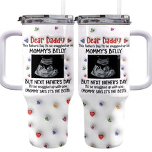 Load image into Gallery viewer, Personalized 40oz Tumbler for Dad with Ultrasound Design Gift