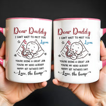 Load image into Gallery viewer, Personalized Accent Mug Custom Message for Dad 1st Father's Day Gift