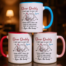 Load image into Gallery viewer, Personalized Accent Mug Custom Message for Dad 1st Father's Day Gift