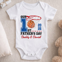 Load image into Gallery viewer, Personalized Baby Onesie Custom Name for Dad 1st Father's Day Gift