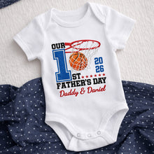 Load image into Gallery viewer, Personalized Baby Onesie Custom Name for Dad 1st Father's Day Gift