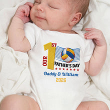 Load image into Gallery viewer, Personalized Custom Baby Onesie for Dad 1st Father's Day Gift